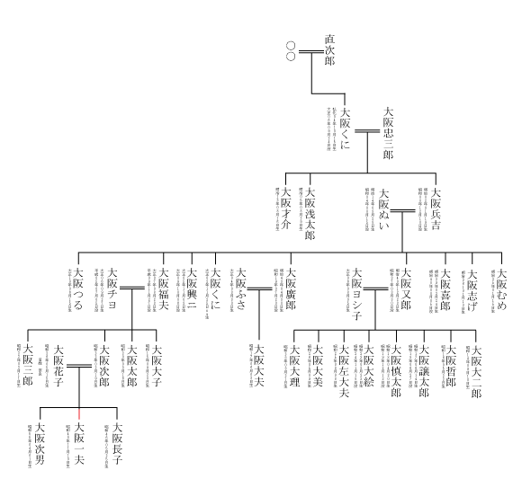 家系図１系統